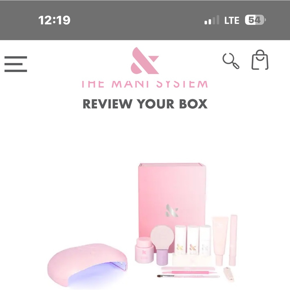 The Mani System Pink Nail Kit